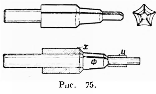 Чтобы избежать этих затруднений, сложные развертки обыкновенно изготовляют сборными